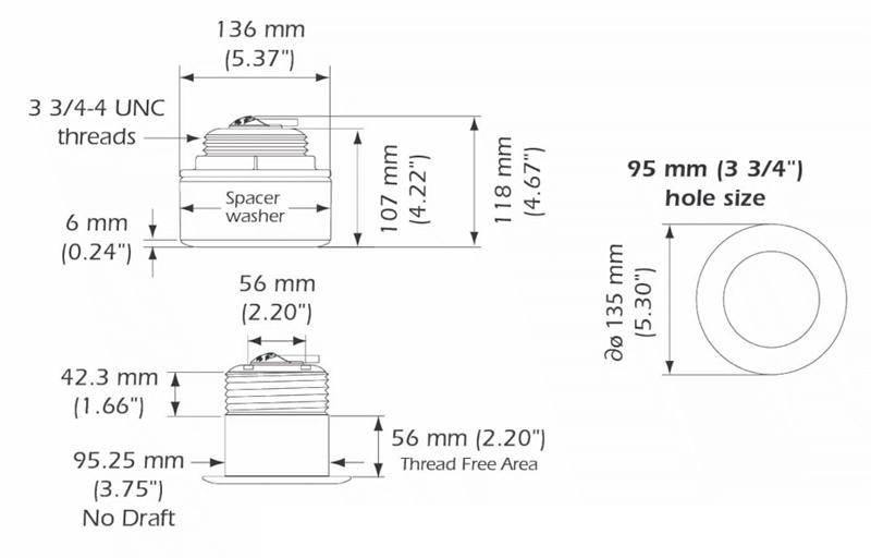 B164 Dimensions