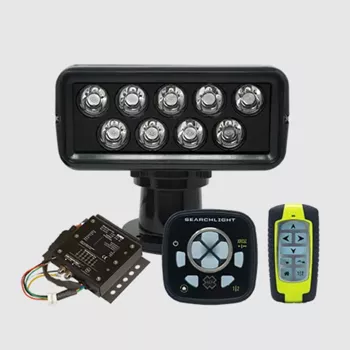 ACR RCL-100 LED Search Light Black with Wired Point Pad and Wireless Remote