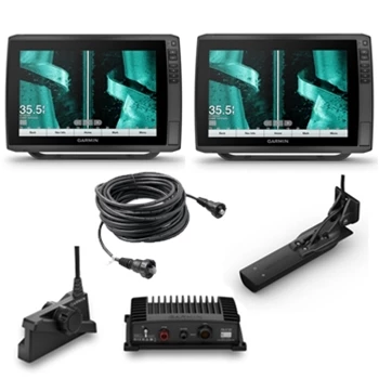 Garmin ECHOMAP Ultra 126sv GN+ LiveScope Plus Bass Boat Bundle