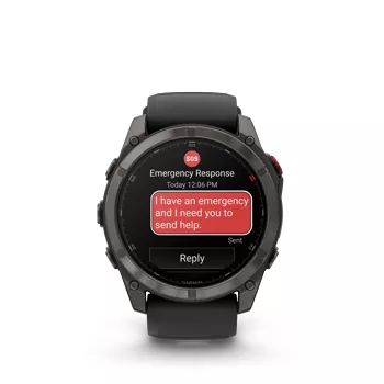 Garmin Fenix 8 PRO 51mm Carbon Gray DLC with Black/Pebble Gray Band with inReach