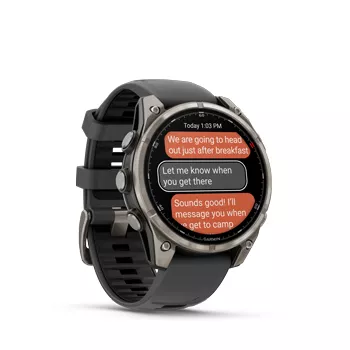 Garmin Fenix 8 PRO 47mm Sapphire Titanium with Graphite/Black Band with inReach