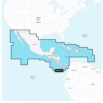 Navionics Plus NASA010R  Central America and Caribbean