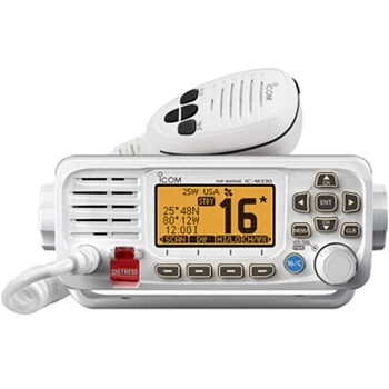 Icom M330G Compact Fixed Mount VHF with GPS - White