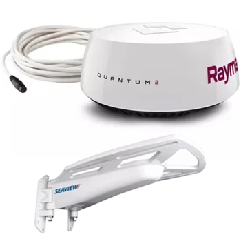 Raymarine Quantum 2 Q24D Doppler 18" Radar with 15m Cable and Seaview Mast Mount