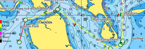 CMap Lake Easy Routing Charts