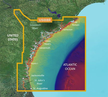 Garmin Bluechart G3 High Res Relief-Shading